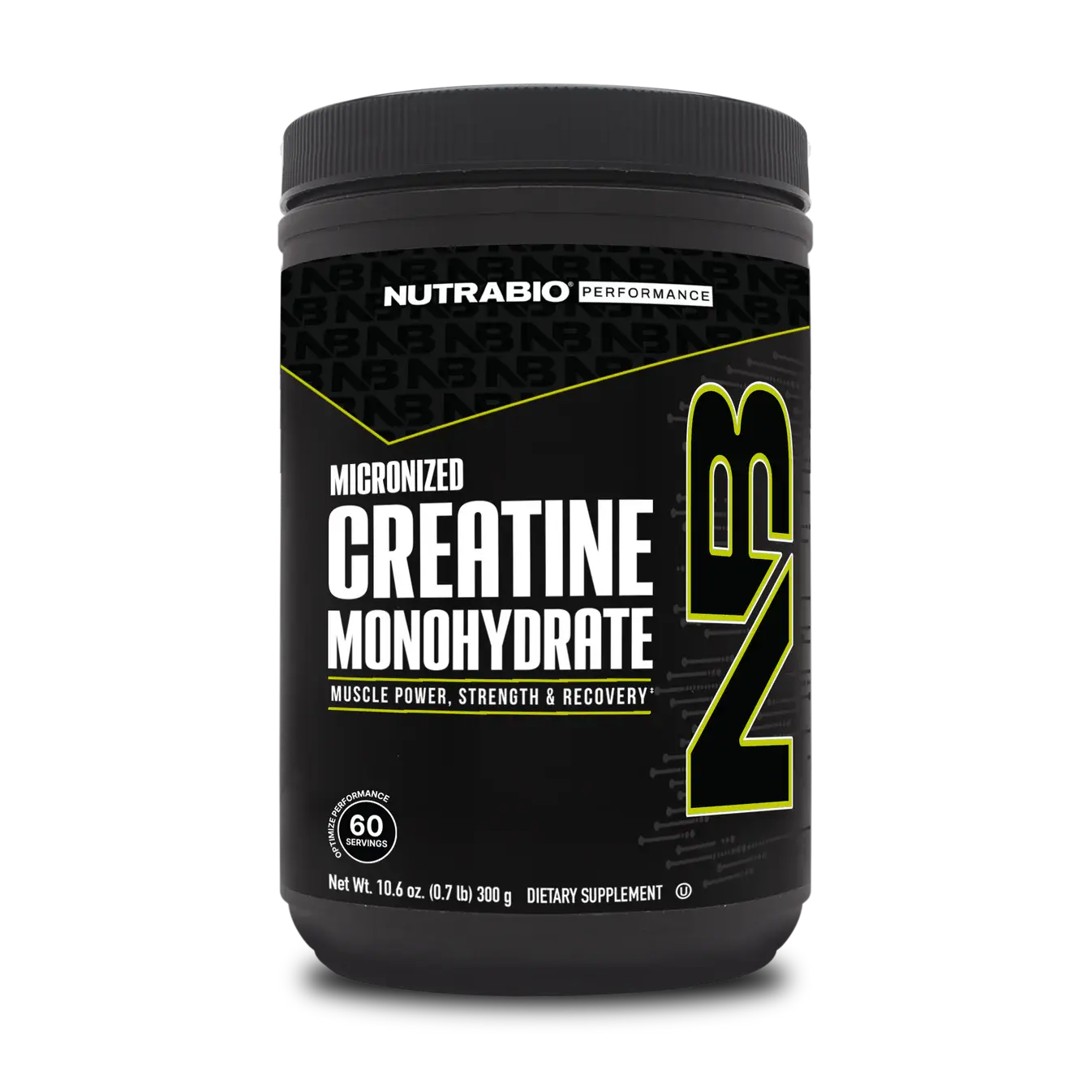 NutraBio Micronized Creatine Monohydrate Edible Dietary Nutrition Supplement - 5g Unflavored, Sugar-Free, CGMP-Tested Pure Powder for Lifters' Sports Performance, Workout & Healthcare Fitness Support, Workout Supplement