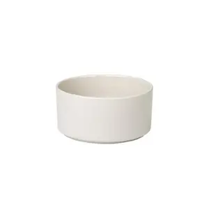 212 MAIN Blomus Moonbeam PILAR Ceramic Bowl - 6 in. Shaped Clay, Minimalist, Medium Size, Stacks Well, 4-Piece Medium Serving Tableware Set