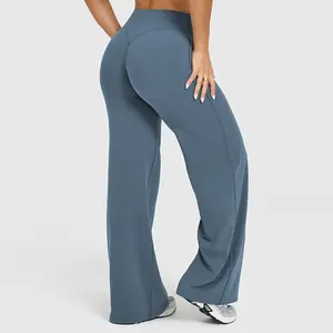 Nude Peach Butt Yoga Pants for Women High Waist Straight Wide Leg Pants High Elasticity Outdoor Fitness Sports Pants casual soft straight leg bottom fitness training pant stretchy knit,summervibes