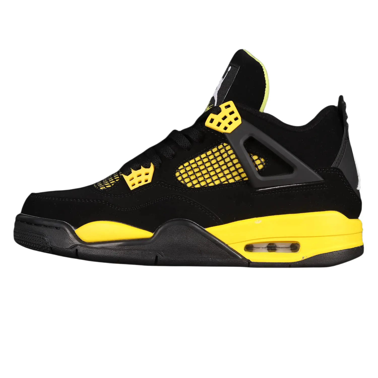 Brand New Retro Mid-Top Fashion Sneakers Breathable Comfortable Fashion Sports Basketball Shoes Black Yellow