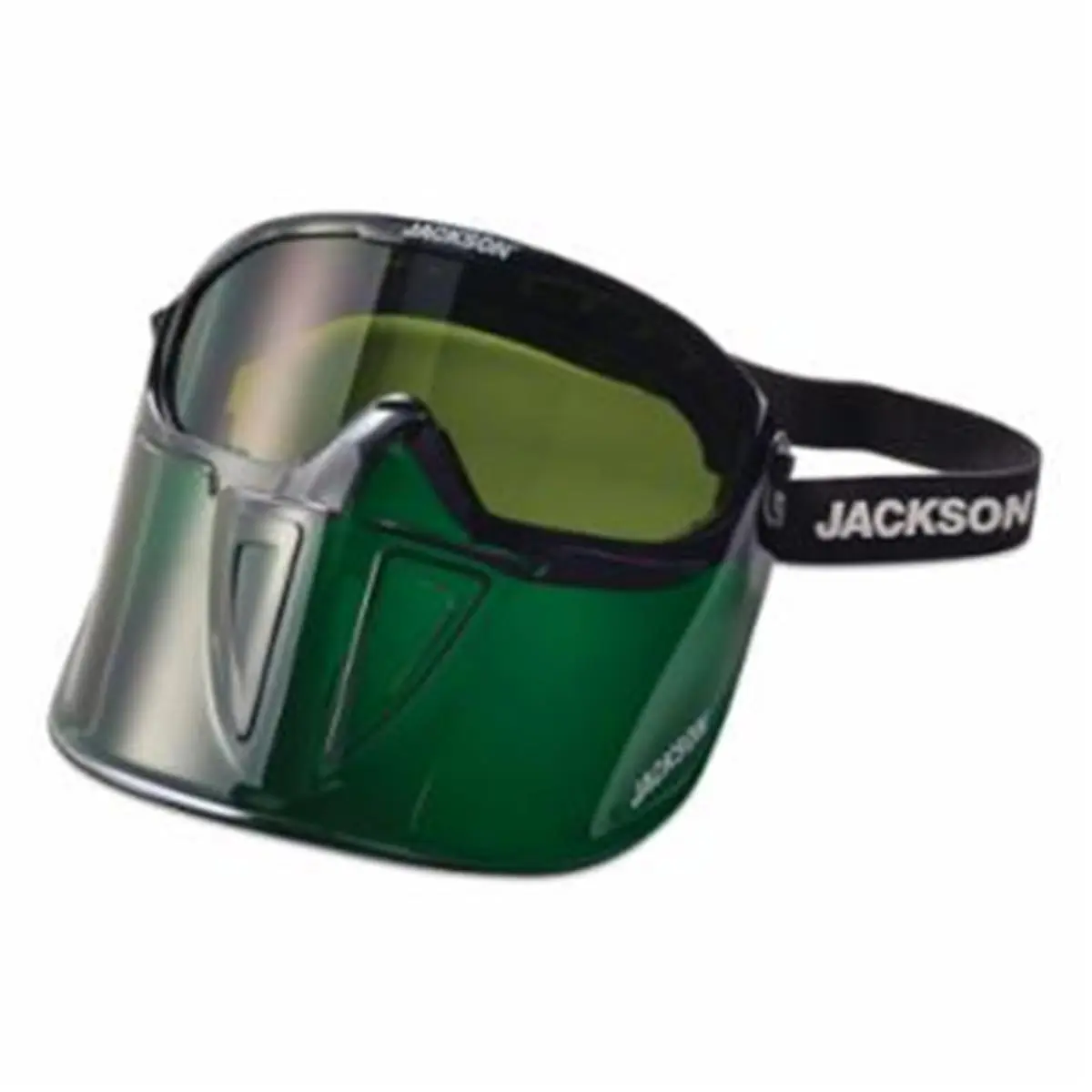 Jackson GPL500 Premium Safety Goggle with Detachable Face Shield, Shade 3 IR Lenses, Special Anti-Fog Coating, Skin-Friendly Frame, Flame Retardant Strap, Indirect Vents, Green, Chemical Splash Protection, Exceptional Panoramic View for Hunting