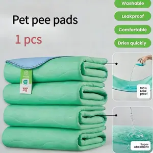 Super absorbent, washable dog mat, machine washable training mat