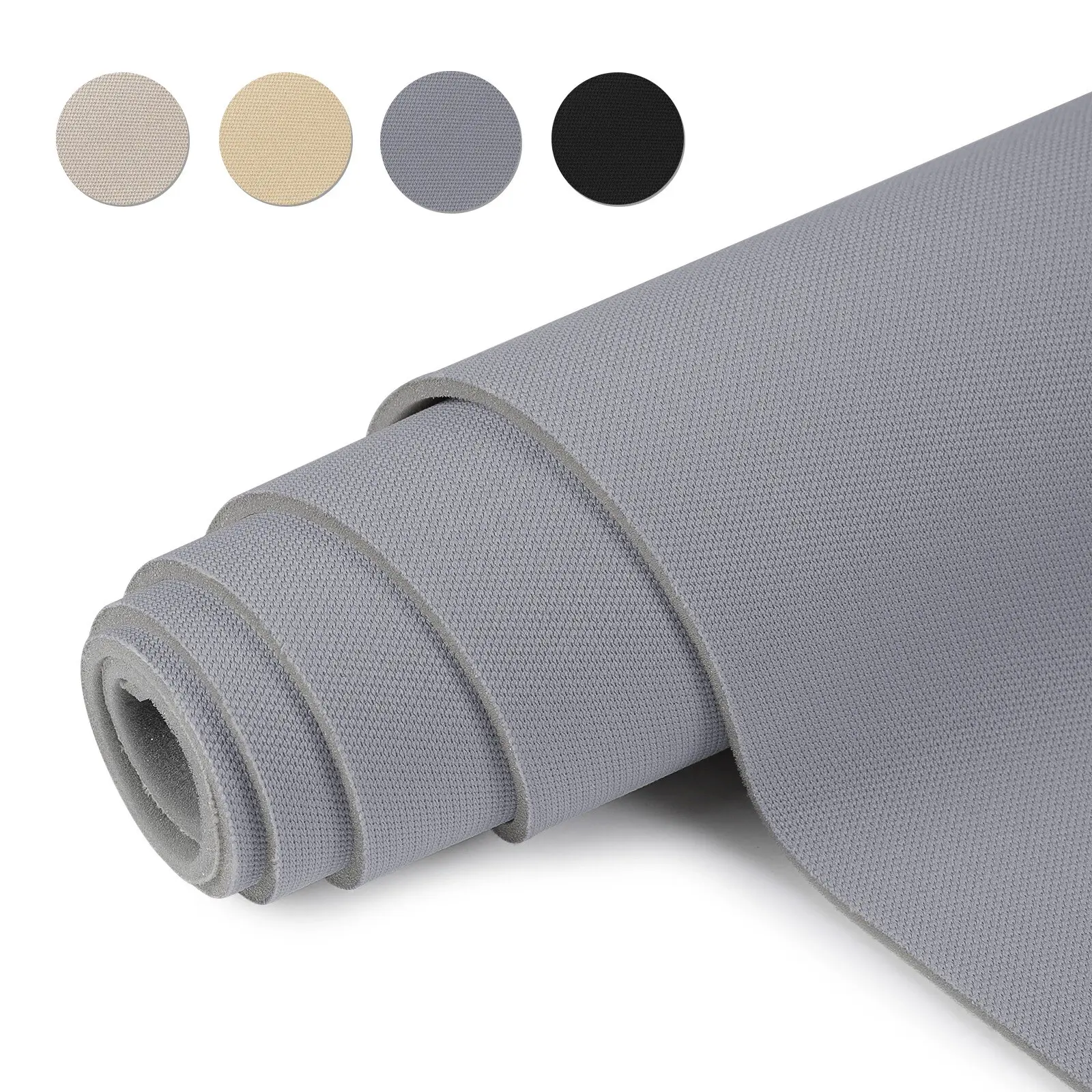 OTOEZ 108"x60" Wide Auto Headliner Fabric, 100% Polyester Truck Car Roof Ceiling Lining Upholstery with 1/8" Foam Backing, Flat Knit Waterproof Easy Care for Sunroof, Door Panels (1,2,3,4,5 yd Option)