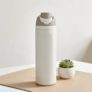 [viva] 24oz Stainless Steel Insulated Thermos Cup | Flip Lid Leak-Proof Travel Mug, Vacuum Insulated Water Bottle for Hot & Cold Drinks, Multi-Color Portable Tumbler for Home Office Outdoor, Great Gift for Adults & Kids