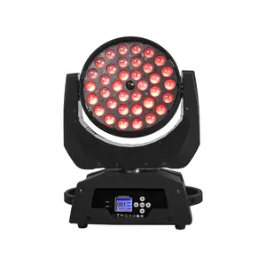SHEHDS LED Moving Head Light 36x18W Wash Zoom Effect (15-90 Degree) DJ Light Stage Light RGBWA+UV 6IN1 DMX 512 Stage Lights for Christmas Wedding Disco Party