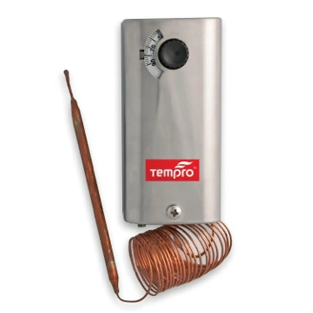 Tempro TP513 Line Voltage Adjustable Thermostat - SPDT, -30 to 90°F Range, 96 in. for Reptile & Amphibian Pet Temperature Regulation