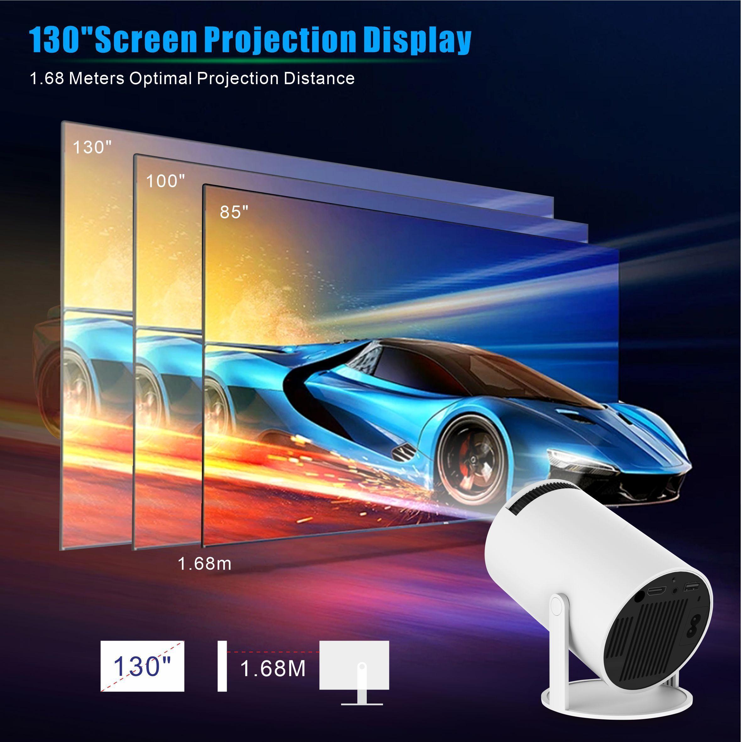 Portable Projector 4K 1080P Support WiFi and Bluetooth,180°Rotatable , Compatible with TV Stick/Windows/iOS/Android/USB Audio Screen,for Valentine’s Day Gift Portable Projector 4K 1080P Support WiFi and Bluetooth,180°Rotatable , Compatible with TV Stick/Windows/iOS/Android/USB Audio Screen,for Valentine’s Day Gift