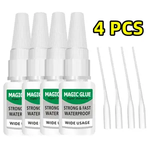 Unique Latest Magic Glue - 4 PCS Super Glue for Repairs on Shoes, Ceramics, Metal & Stronger Bonds The Multipurpose Super Glue for All Your Needs,  Shoe, Wood, Nail Clear Glue