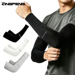 Unisex's Solid Color Sun Protection Volleyball Arm Sleeves, 1/3 Pairs Breathable Elbow Support, Elbow Brace, LINGPENG High Elasticity Arm Sleeves, Upper Arm Compression Sleeves for Outdoor Sports, Arm Sleeves Cover, Sports & Outdoor Accessories