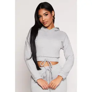 Iris Hooded Cropped Sweatshirt