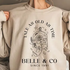 Vintage 90s Tale as Old as Time Shirt, Co 1991 Sweatshirt, Beauty Tee, Book Club Graphic Tee, Book Lover Gift, Gift For Her