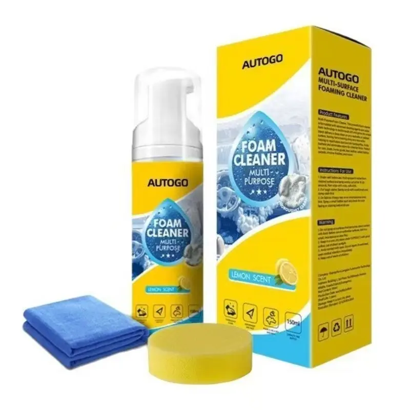 Multi-Functional Foam Cleaner, Strong Stain Removal, Car Interior Leather Seat Cleaner, Car Upholstery Cleaner, Specialized for Shoes, Effective Cleaning Solution, Car Care Detailer