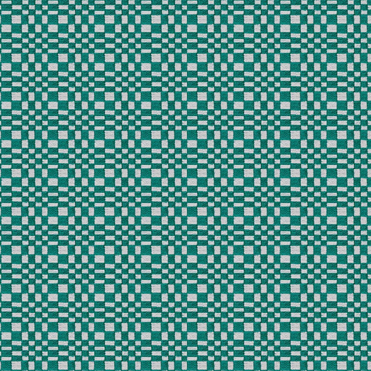Santa Eulalia - Turquesa Teal By Gaston Y Daniela | Gaston Maiorica |Check/Houndstooth Geometric Upholstery Chenille