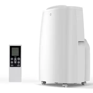 Ultra Quiet 14000 BTU Inverter Portable Air Conditioner & Heater, Dual Hose Design, Cools & Heats Up to 750 Sq.ft, Built-in Dehumidifier & Fan, LED Display, Remote Control, Sleep Mode, Easy Window Vent Kit