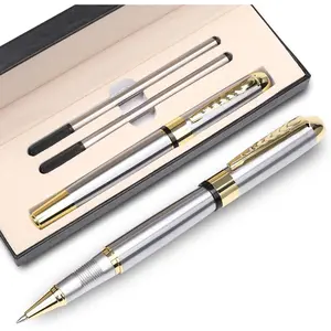 Ballpoint Pen Luxury Ballpoint Line Black Refill width 0.5mm  Set for Men & Women Professional Executive,Office,Nice BallPens Classy  Box ()