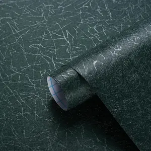 Peel & Stick Wallpaper, Blackish Silk Texture, Self-Adhesive Wall Covering, Easy Installation, Modern Design, 40x300cm Roll