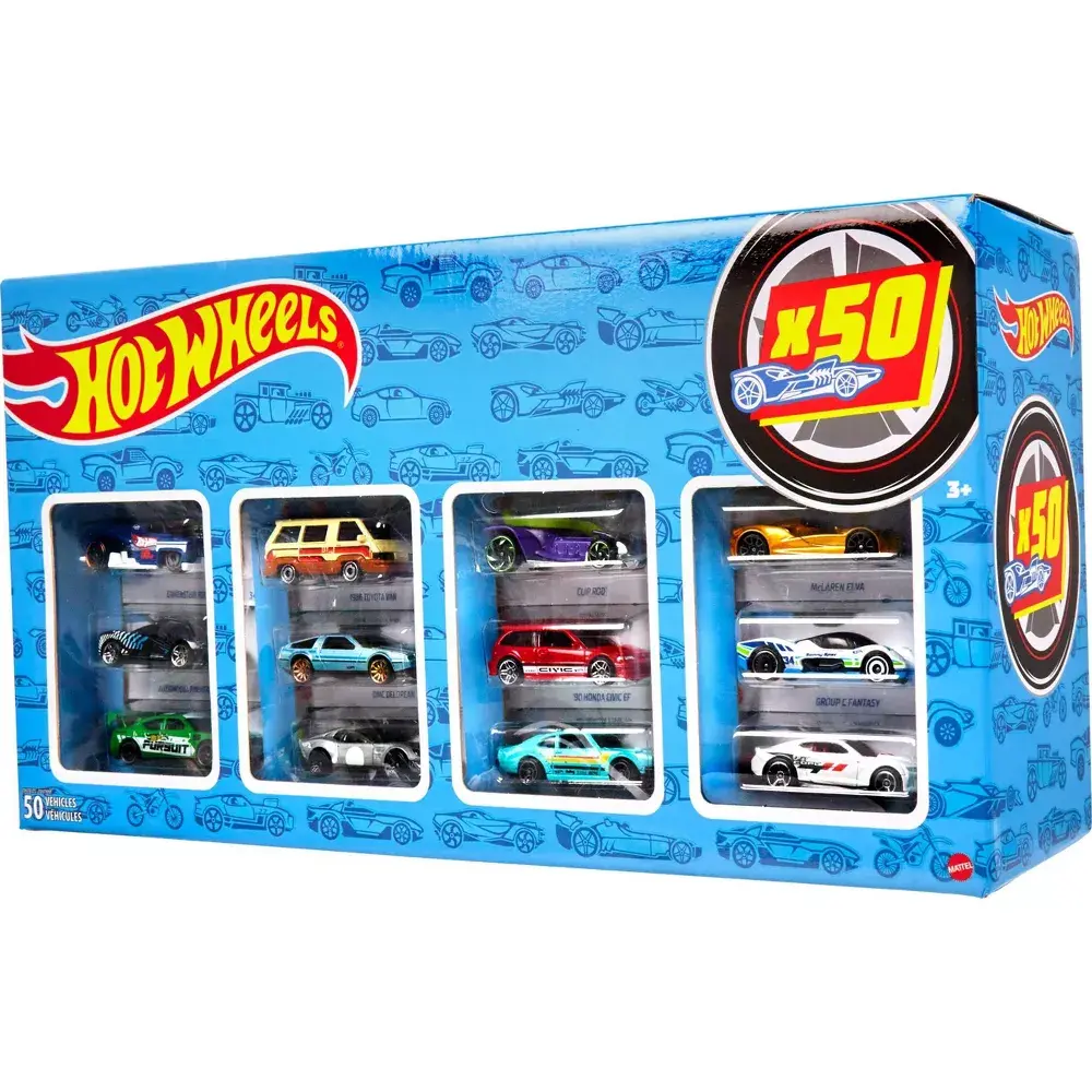 Hot Wheels 50 Car Pack - Individual Packaged Die-Cast Toy Vehicles Starter Set