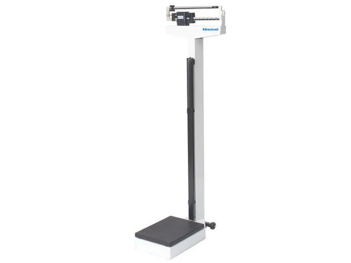 Physician Beam Industrial Scale - Steel Frame, Roller Wheels, 440 lb x 4 oz Capacity, 14.75" x 10.8" (in/cm) Size, Easy-to-Read Dual Beam, Accurate Full Range Weights, Durable Mechanical Device, Easy Transport, Some Assembly Required