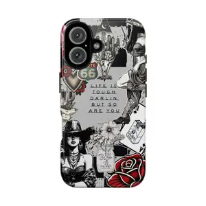 Western Retro Phone Case, featuring Route 66 bull skull, cactus, rose, Mason jar, cowboy boots, retro quotes, country American style, cool and stylish. Compatible with iPhone 17/16/15/14/13/12/11 Pro Max/Plus and Samsung Galaxy S23FE/22/23/24/25. tiktoksh