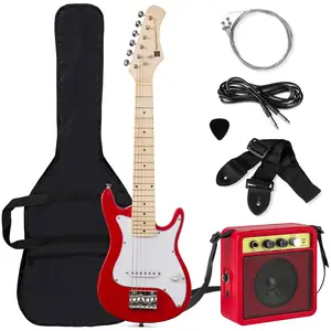 Best Choice Products 30in Kids Electric Guitar Beginner Starter Kit w/ 5W Amplifier, Strap, Case, Strings