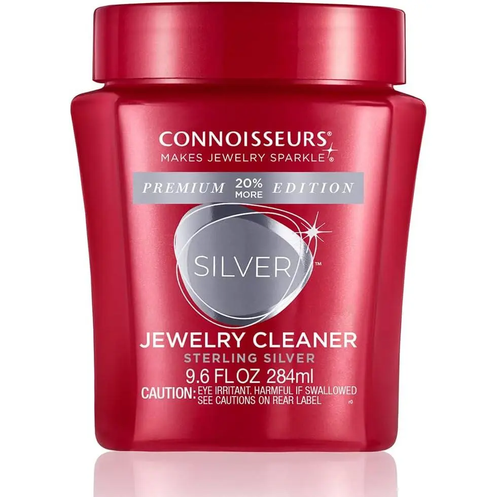 CONNOISSEURS Premium Edition Jewelry Cleaner, Value Size 9.6oz - Pick from Fine, Silver or Delicate Jewelry Cleaner