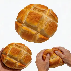 Realistic Bread Squishy Toy, Slow Rising Food Grade Squeeze Toy, 6.3 Inch, Stress Anxiety Relief Sensory Fidget Toy for All Ages