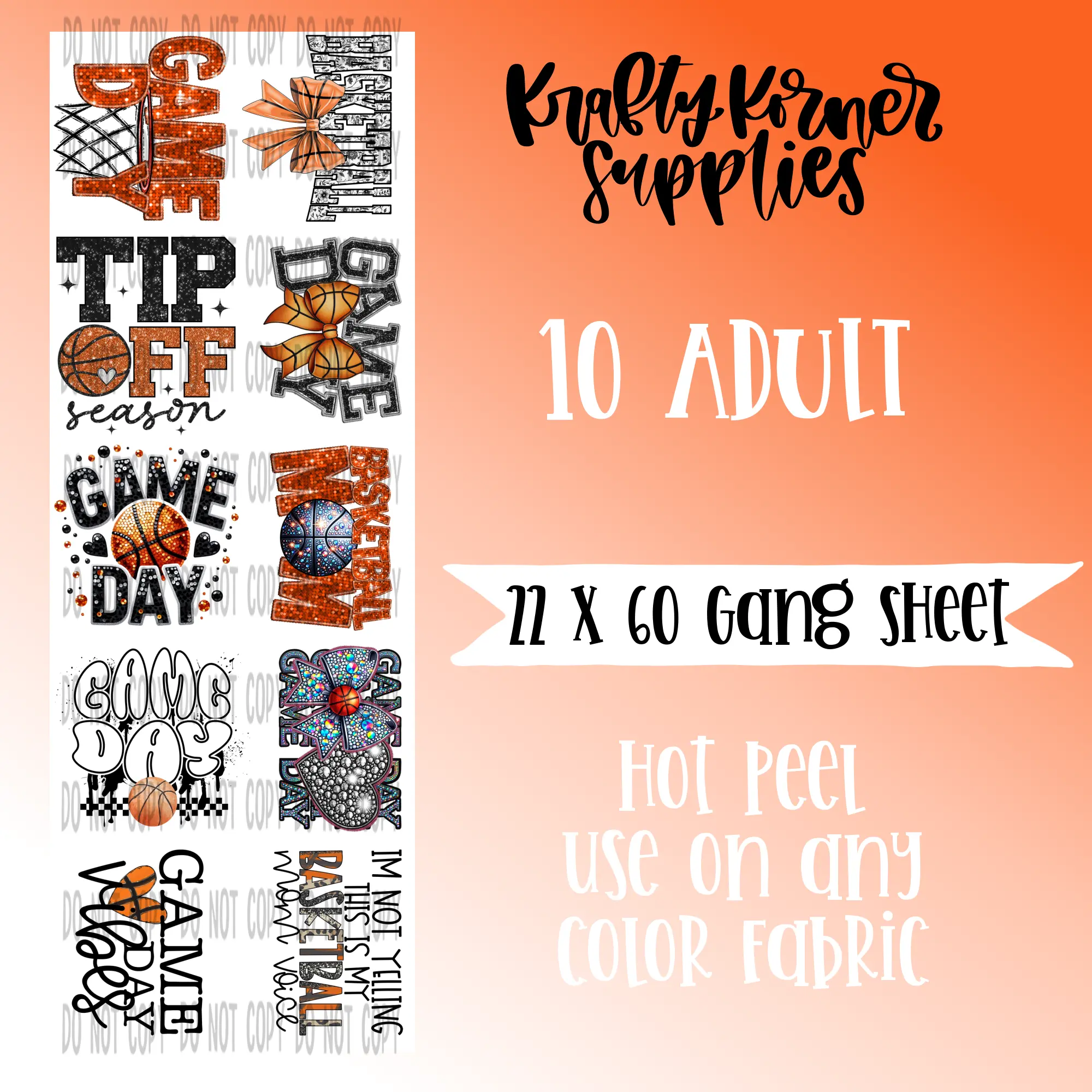 DIY 2.0 DTF Transfer Gang Sheet, 22x60in Hot Peel Transfer Print Paper Supply for Office Stationery (Computers & Office Equipment, Notebooks & Paper)