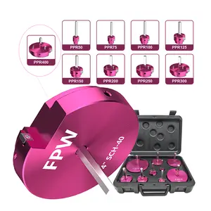 9-Piece  Pipe Reamer Kit - Precision Cutting  for  , CPVC, and ABS Pipes, Ideal for Pipe Repair and Plumbing Projects set spring punch tool home work