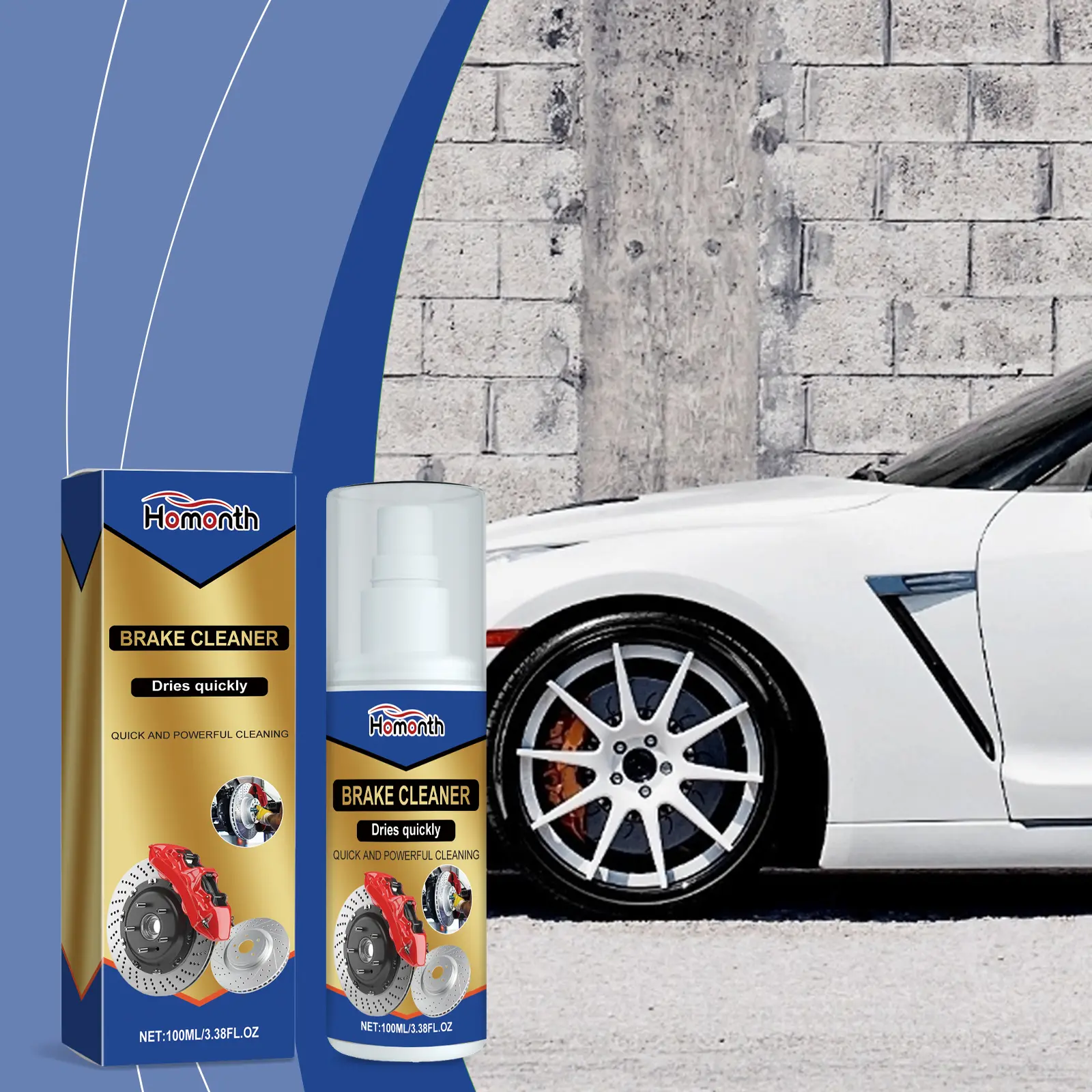 Hemonth Brake Cleaner 100ML Quick Drying Powerful Formula for Efficient Car Maintenance