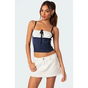 Arabelle Satin Effect Lace Up Corset Arabelle Satin Effect Lace Up Corset