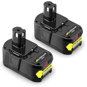 Upgrade 8.0Ah High Capacity Replacement for Ryobi 18V Battery P122 P108 P109 P105 P104 P103 P102  Li-ION ，Compatible with Ryobi 18V ONE+ System Cordless Power Tools and Charger,2 Pack