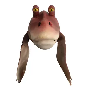 Jar Binks Cosplay Mask Realistic Halloween Latex Full Head Mask Adult Movie Mask