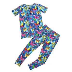 Aurora Butterfly Two Piece Bamboo Toddler Lounge Set 