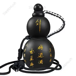 Wukong Gourd 28oz Leakproof BPA-Free Tritan Water Bottle, Portable Reusable Outdoor Drinkware with Strap, Unique-Style Kitchenware Sports Bottle
