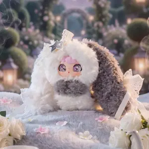 KX- ZAZA Hanging Ear Rabbit Little Cloud Series-Bunny Plush Dolls，Soft Furry Collectibles，Backpack or clothing decoration