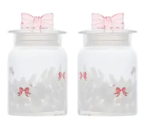 10 Strawberry Street Set of 2 Valentine Confetti Canister