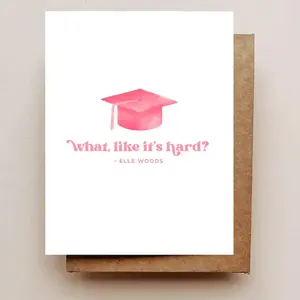 Elle Woods Grad Card
