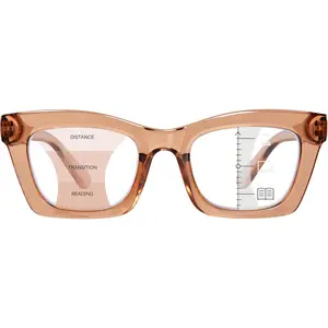 Progressive Reading Glasses for Women Oversized Spring Hinges Progressive Computer Readers Blue Light Blocking