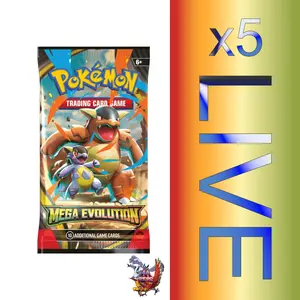 Mega Evolution Booster Pack x5 LIVE RIP