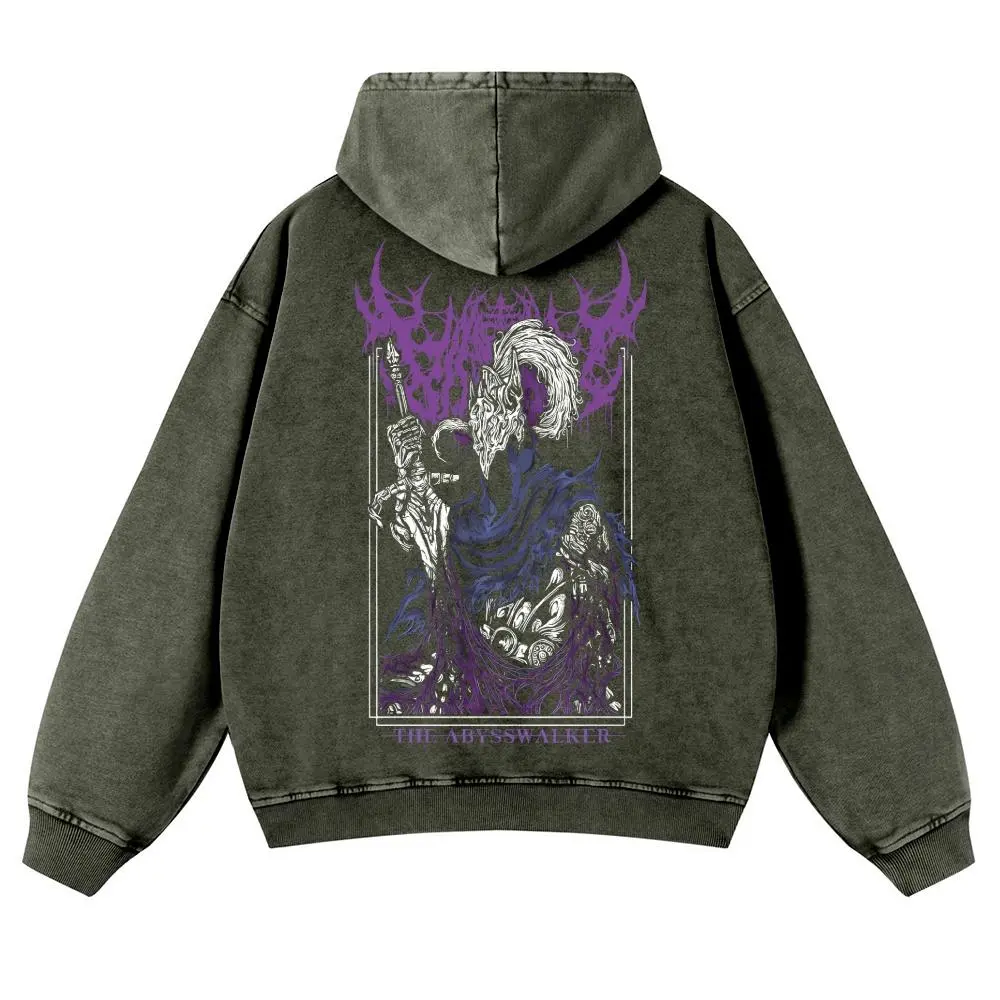 Dark Souls Unisex FallFreshness outfits men streetwear 80s 90s graphic tees cotton Anime Game funny 380G Washed Hoodies men gifts