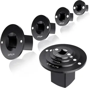 VAYWET 2026 New Low Profile Impact Socket Adapter Set, Industrial Drive Ratchet & Wrench Adapter Set Stainless Steel Industrial Drive Ratchet & Wrench Adapter Set for Tight Spaces, 4PC Hardware Kit: 3/4" to 1", 1/2" to 3/4", 1/2" to 3/8", 1/4" to 3/8"