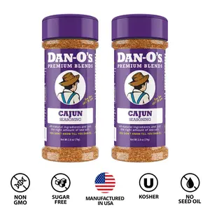 Dan-O's Seasoning Cajun - Small Bottle 2 pack (2.8 oz) - All-Purpose Seasoning great on meats and veggies Dan-O's Seasoning Cajun - Small Bottle 2 pack (2.8 oz) - All-Purpose Seasoning great on meats and veggies