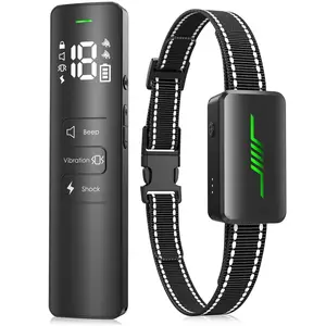 Dog Shock Collar with Remote Control - 3300Ft Dog Training Collar with Waterproof, Rechargeable Electronic bark Collar for Large Medium Small Dogs 10-120 lbs, Training with Beep,Vibration,Safe Shock Outdoor Long Range