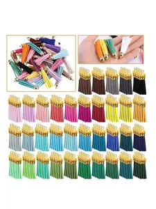 40/80/120 random color tassel pendants - DIY jewelry making material, suitable for earrings, keychains, bags, durable handmade accessories, jewelry making accessories, handmade accessories, fashion accessories
