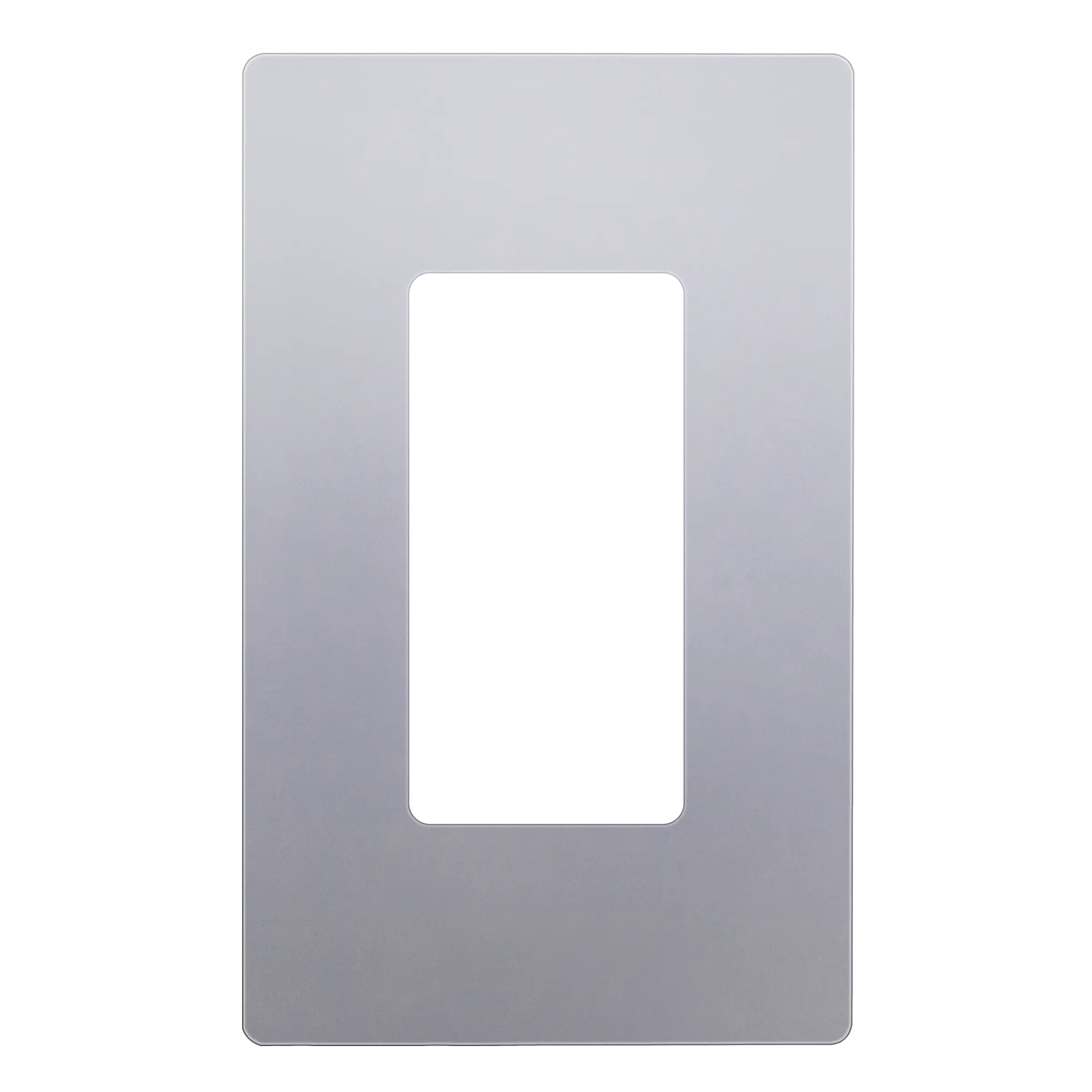 Enerlites - SI8831-SV Silver 1-Gang Screwless Wall Plate