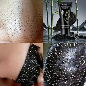 ROZINO Bamboo Charcoal Rip Mask provides a powerful cleansing effect and is designed to gently care for the skin without causing irritation for a refreshed complexion. This unique mask is perfect for both men and women.