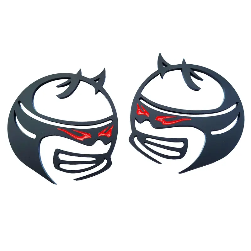 2x Custom Fender Emblem Badges Redeye for Scat Pack Dodge Challenger Charger SRT