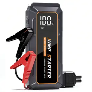 【Povasee】Powerful 7000A Jump Starter | 12V Emergency Battery Pack for All Gas & 10L Diesel Engines | Portable Jump Box with LED & LCD