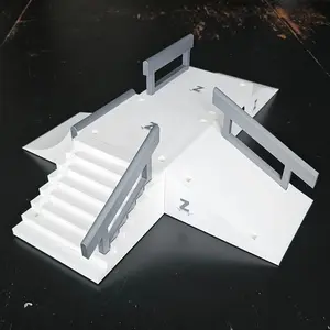 3DXYZ Infinity Euro Park Kit | Modular Magnetic Fingerboard Obstacle | Part of the Infinity Plaza System | Builds with All Z Blocks | Includes Stair Set, Euro Gap Kicker & Rails