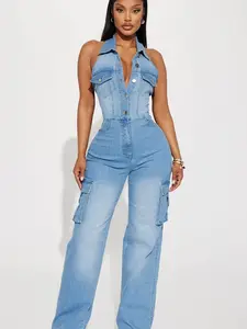 Madelaine Denim Jumpsuit - Denim